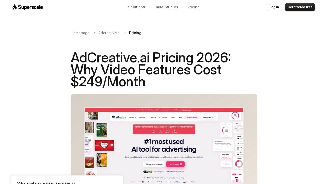 AdCreative.ai website screenshot
