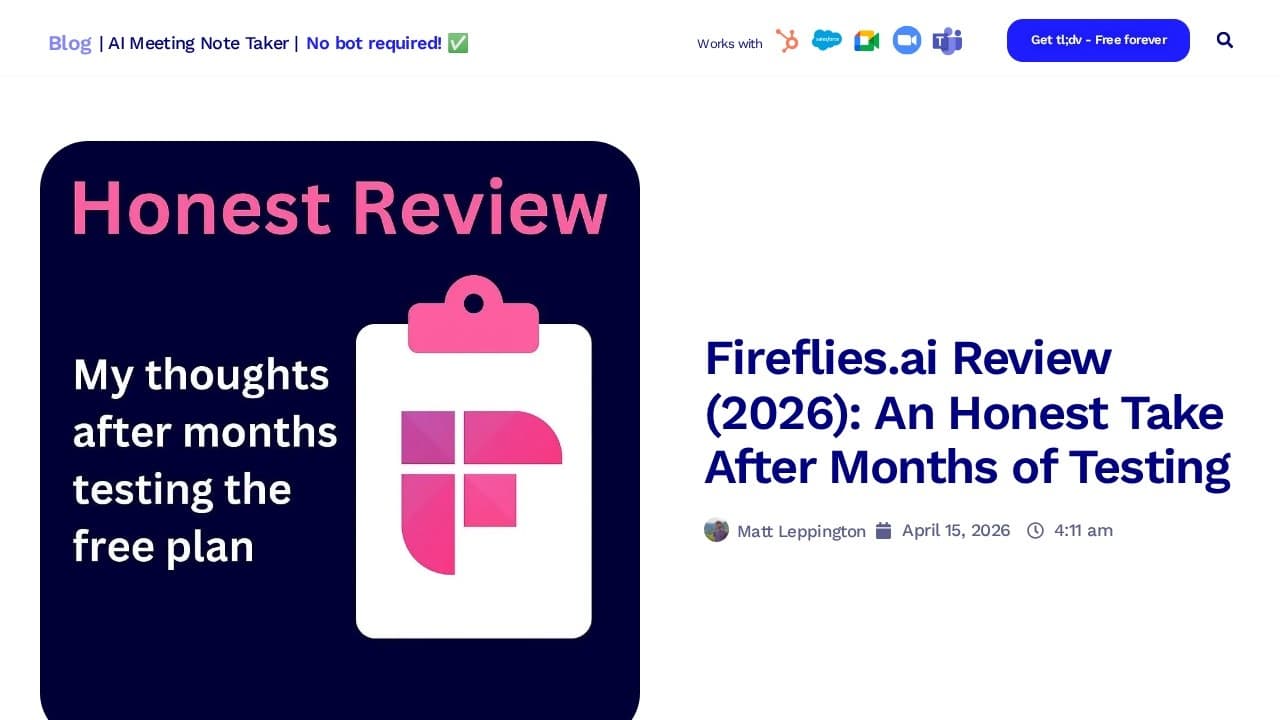 Fireflies website screenshot
