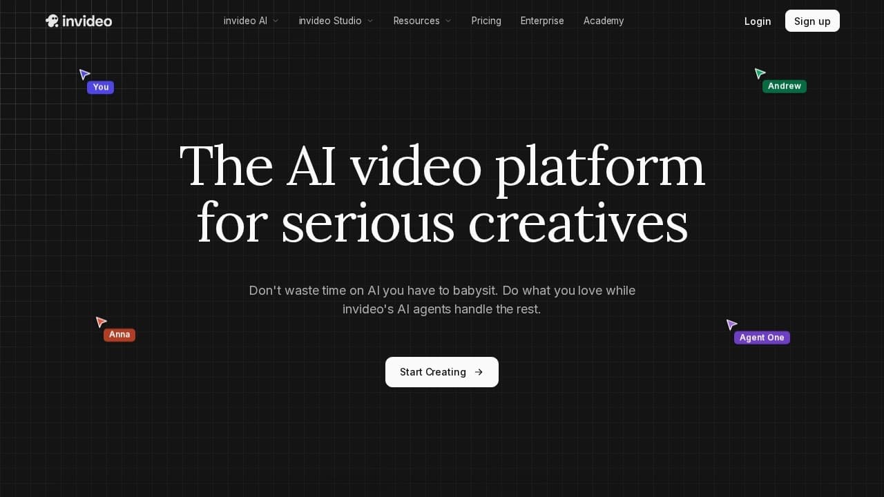 InVideo website screenshot