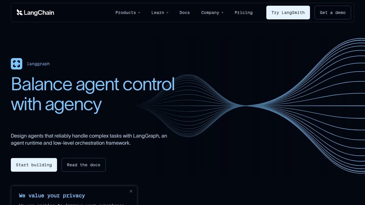 LangGraph website screenshot