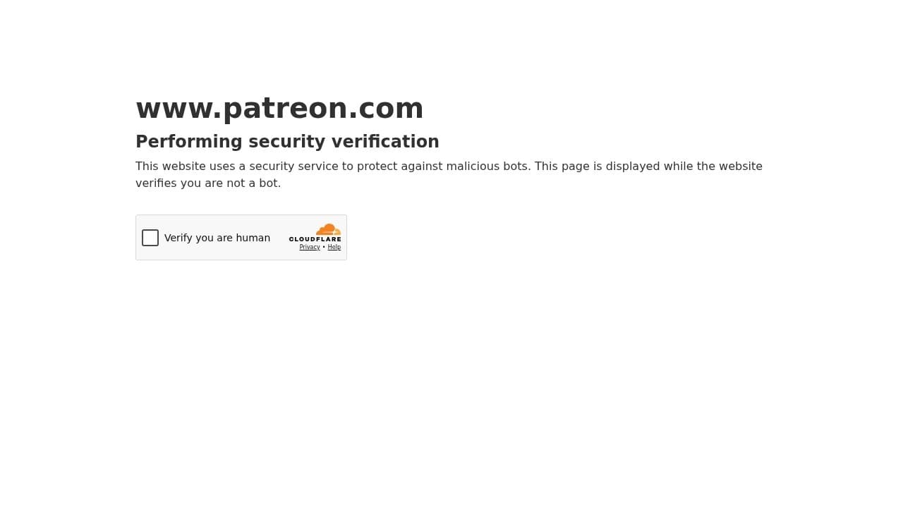 Patreon website screenshot
