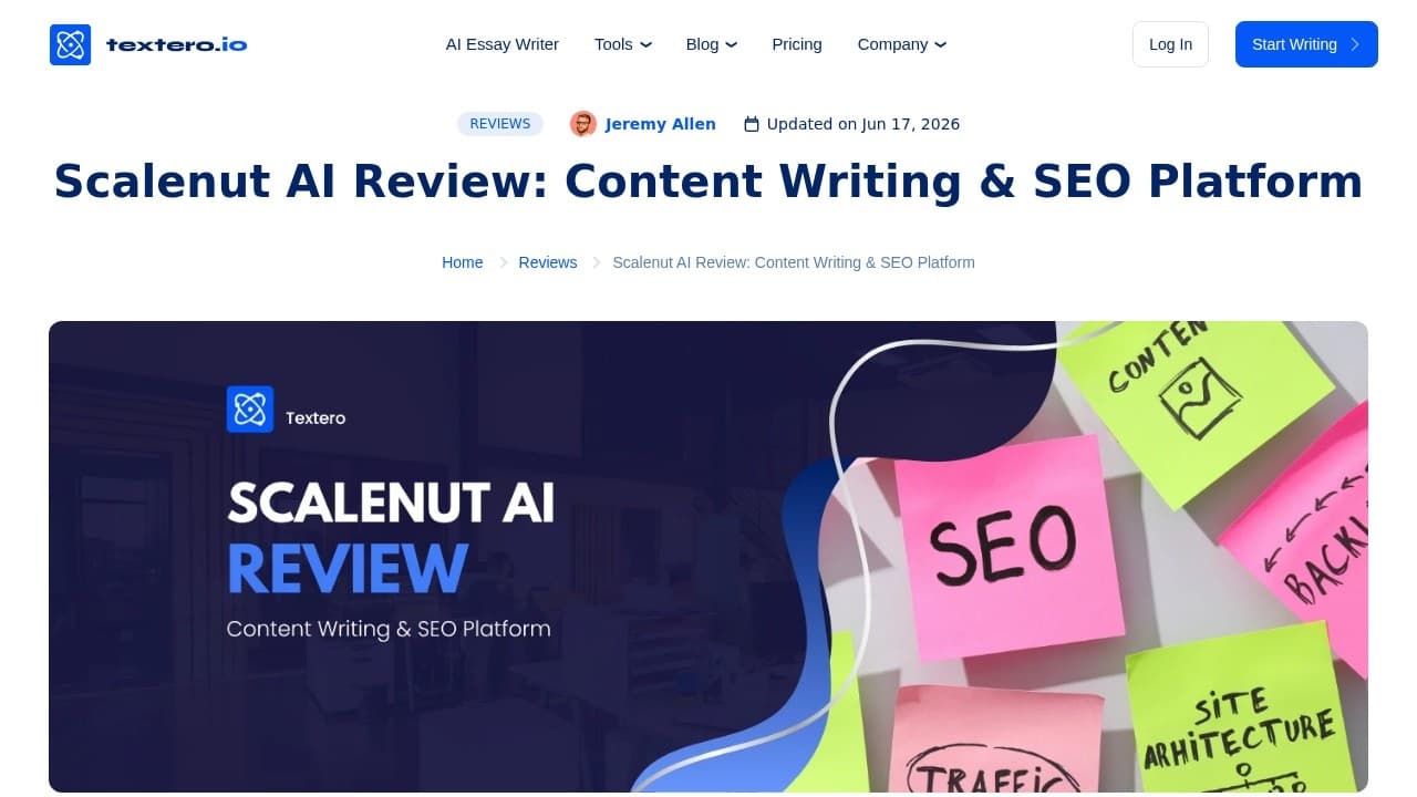 Scalenut website screenshot