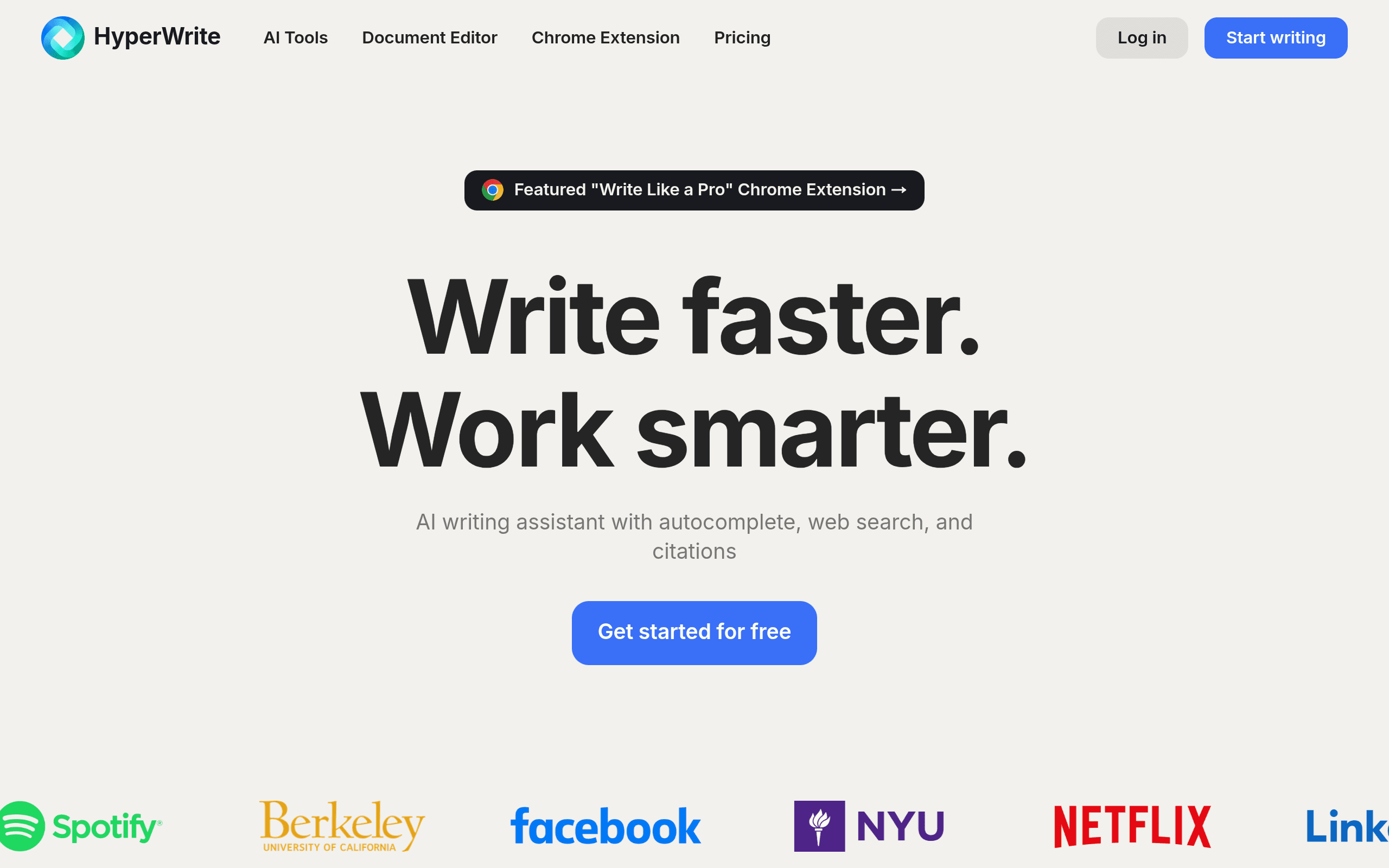 HyperWrite (formerly OthersideAI) website screenshot
